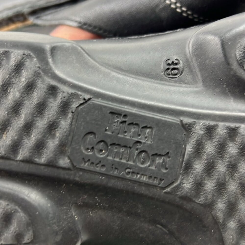 Finn Comfort Women's Black leather Sansibar Sandals Size 39 - Picture 9 of 12